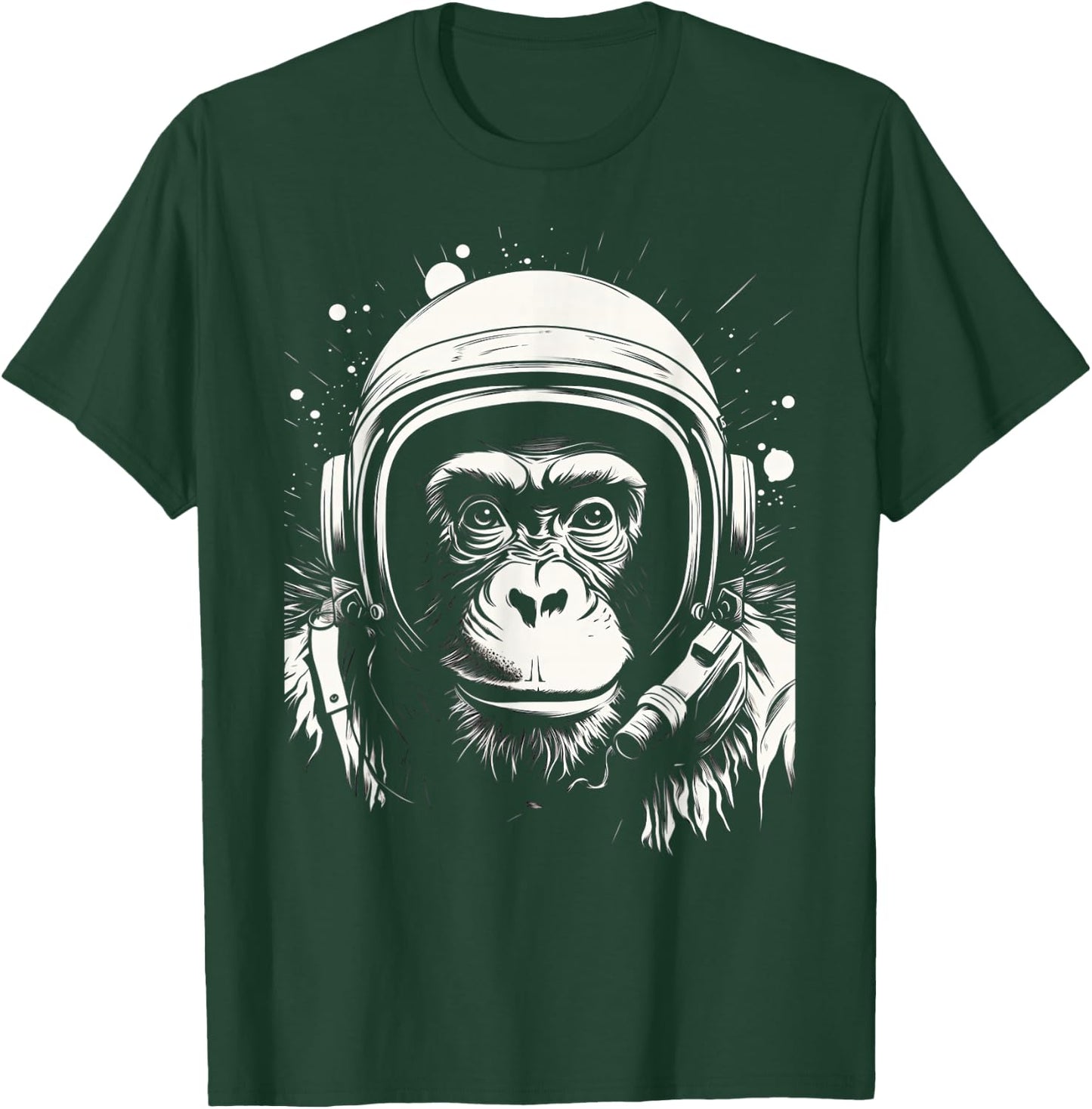 Iconic Monkey Astronaut in Astronautsuit in Space T-Shirt - T-Shirt | Forest
