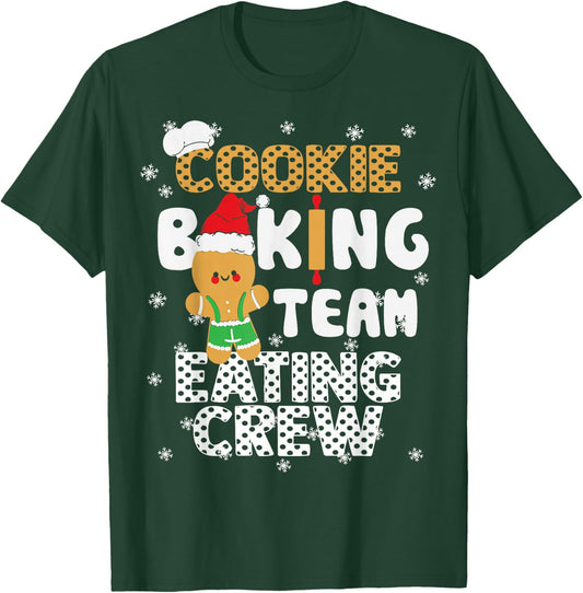 Bake Squad Christmas Cookie Baking Team Captain Eating Crew T-Shirt - T-Shirt | Forest