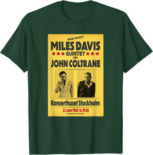 Miles Davis Quintet and John Coltrane Stockholm 1960 T-Shirt - T-Shirt | Forest