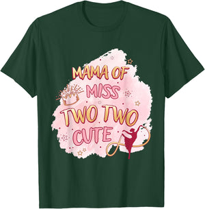 Ballet Girl Second Birthday Mama Ms Two Cute Ballerina Party T-Shirt - T-Shirt | Forest
