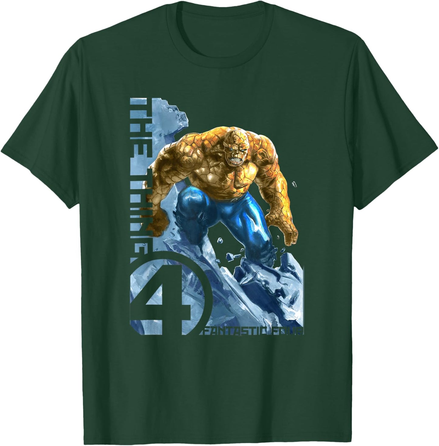 Marvel Fantastic Four The Thing Rocks Epic Poster T-Shirt - T-Shirt | Forest