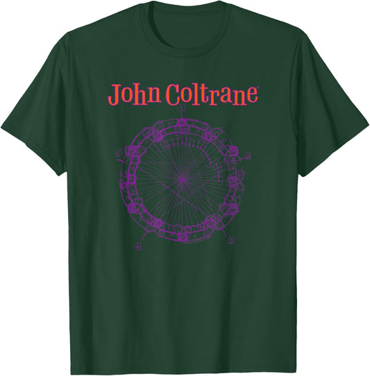 John Coltrane Black -Adults T-Shirt - T-Shirt | Forest