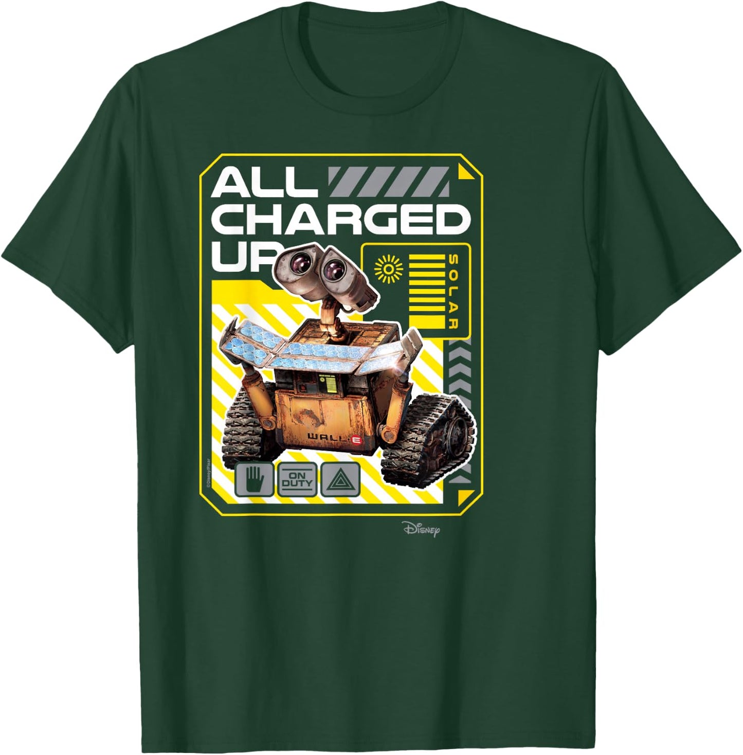 Wall-E - All Charged Up T-Shirt - T-Shirt | Forest