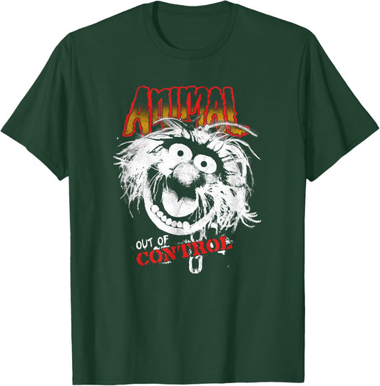 Disney The Muppets Animal Out Of Control Rock Style T-Shirt - T-Shirt | Forest