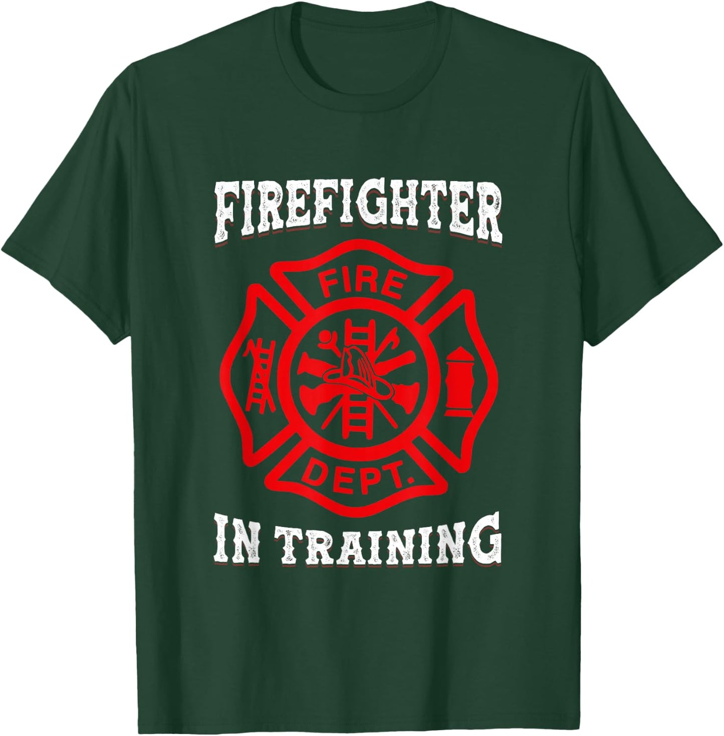 Firefighter in Training Fireman Toddler Fire Fighter T-Shirt - T-Shirt | Forest