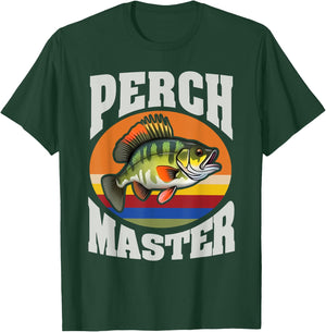 Perch Fishing Angler Fisherman Perch Master T-Shirt - T-Shirt | Forest