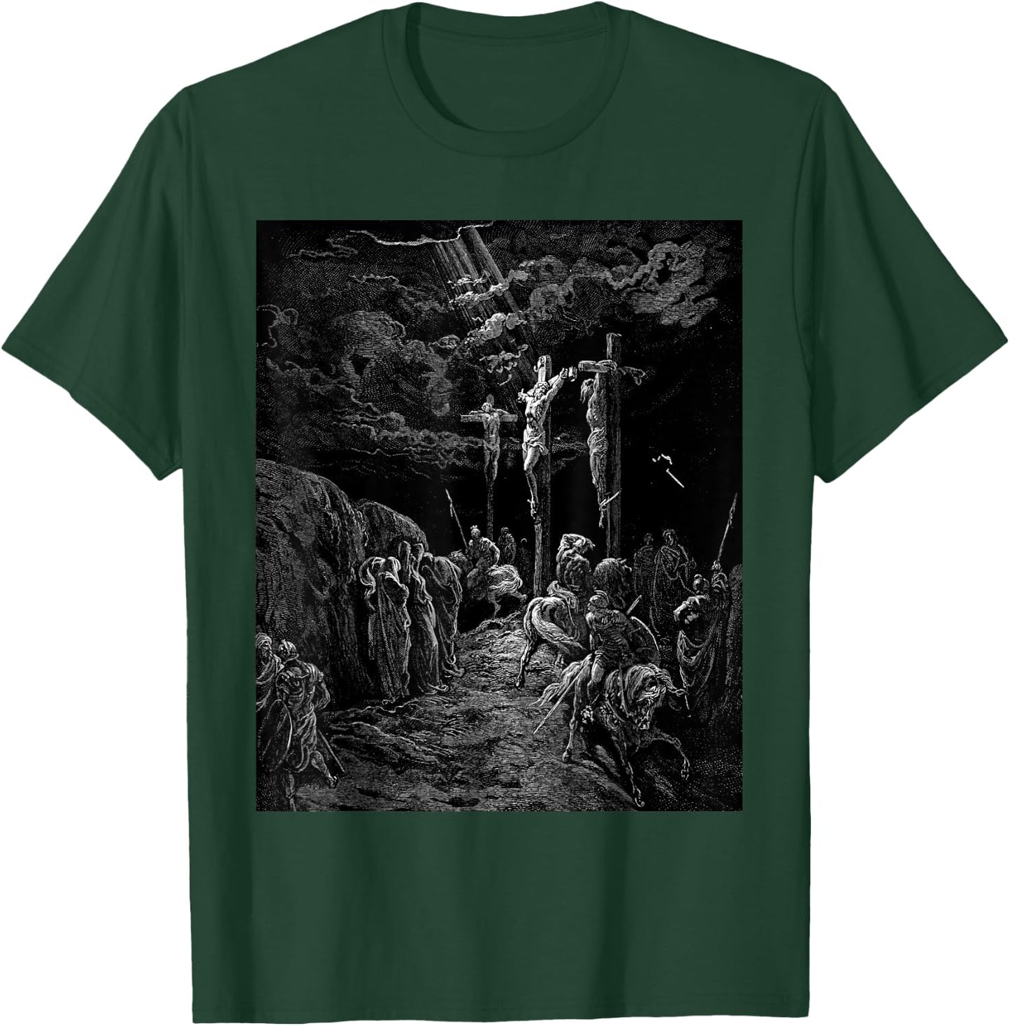 The Crucifixion of Jesus Gustave Dore Biblical Art T-Shirt - T-Shirt | Forest