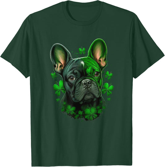 St Patricks Day French Bulldog T-Shirt - T-Shirt | Forest