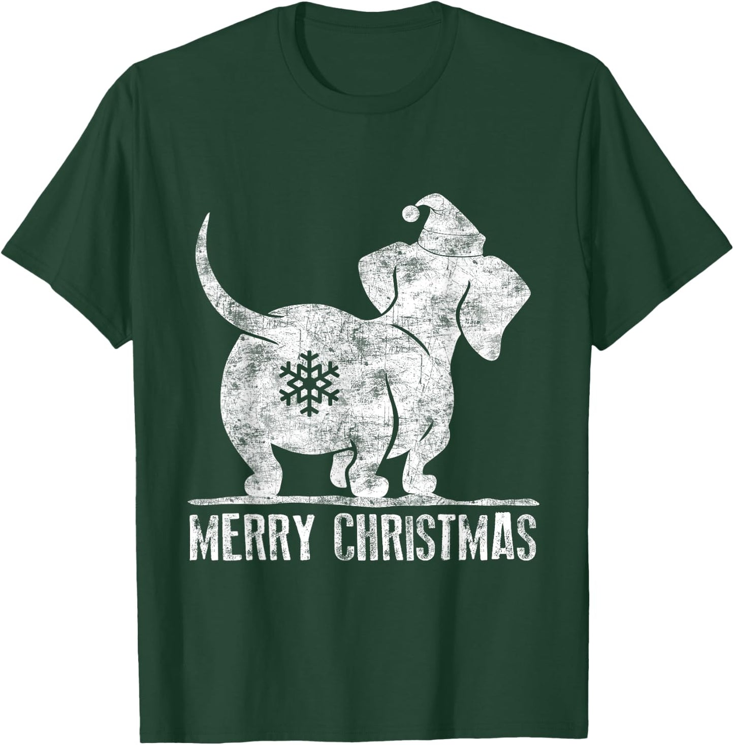 Funny Dachshund Ugly Christmas Shirt Weiner Dog Lovers Women T-Shirt - T-Shirt | Forest