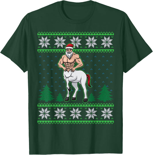 Centaur Half Man Half Horse Greek Mythology Cool Christmas T-Shirt - T-Shirt | Forest