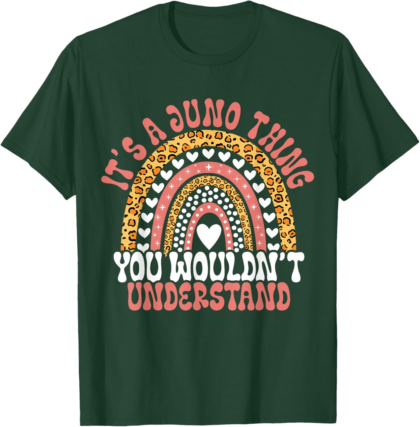 Funny Juno Name Leopard Funny Juno Birthday Quote Juno T-Shirt - T-Shirt | Forest