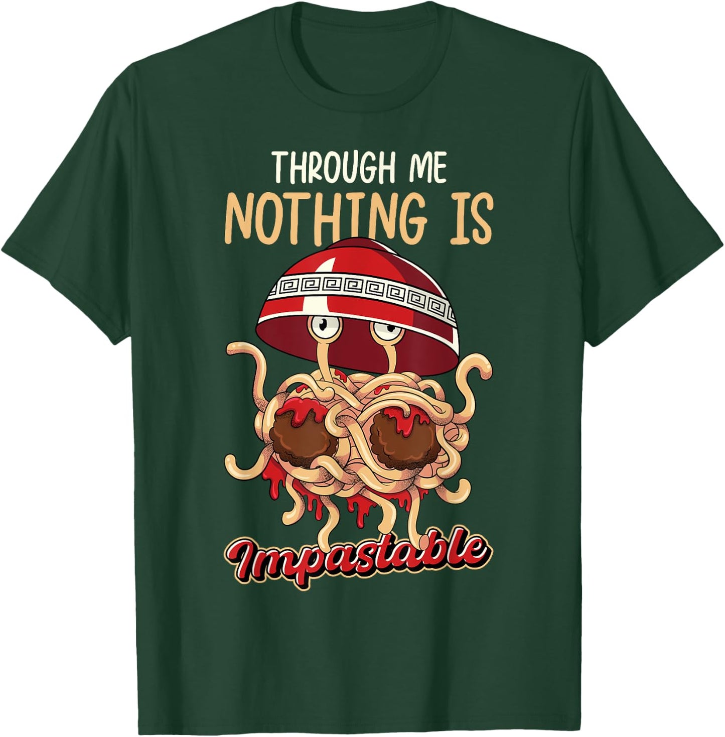 Flying Spaghetti Monster Pastafarian Pastafari FSM T-Shirt - T-Shirt | Forest