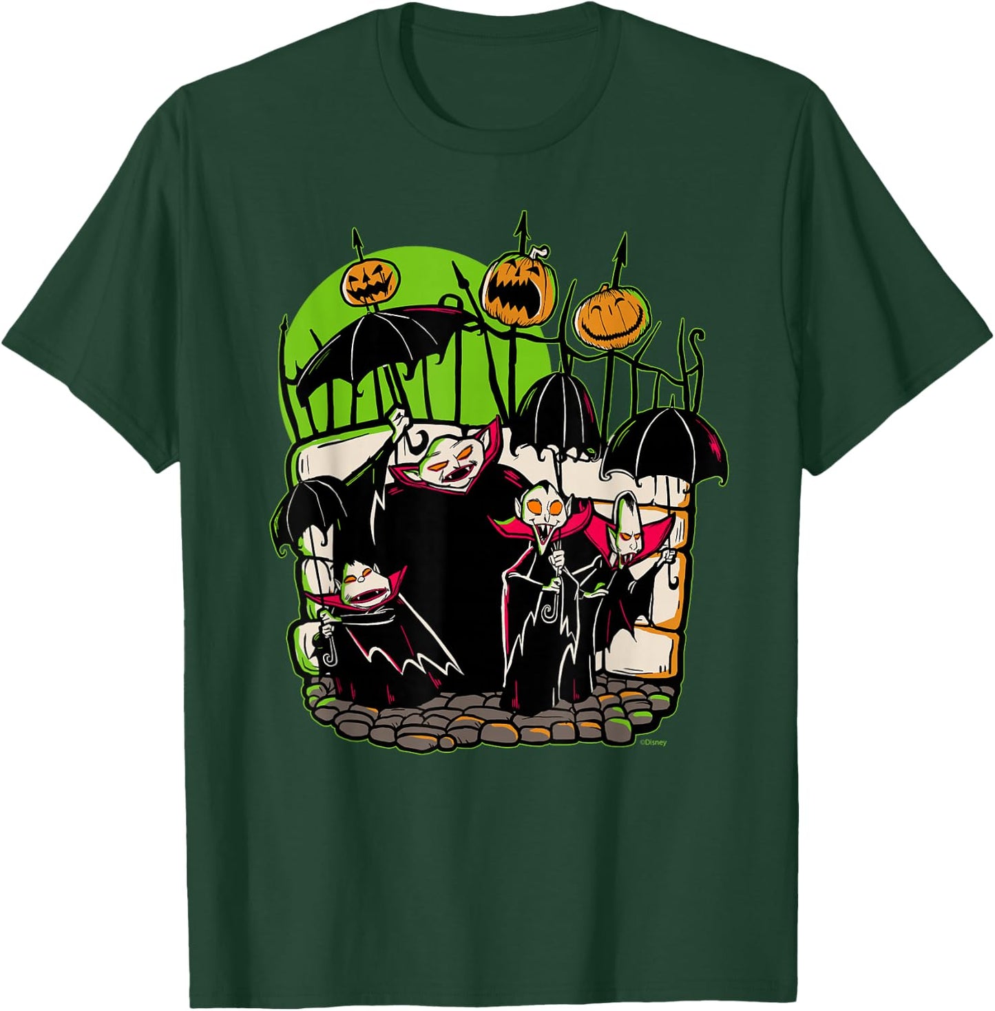 Disney 100 Nightmare Before Christmas Halloween Vampires T-Shirt - T-Shirt | Forest