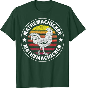 Mathemachicken - Teacher Math Lovers Funny Chicken Men Women T-Shirt - T-Shirt | Forest