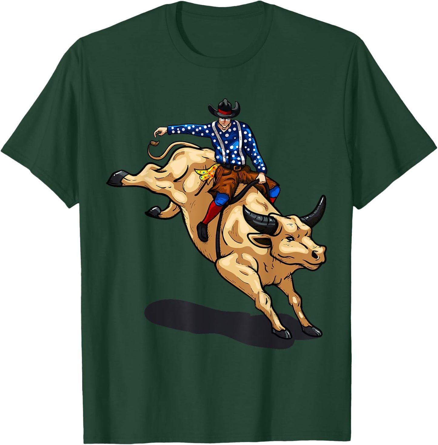 Rodeo Clown Funny Bull Fighting Lover Gag Bullfighter Outfit T-Shirt - T-Shirt | Forest