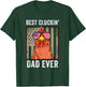 Chicken Dad Funny Farm Best Cluckin' Dad Ever Chicken T-Shirt - T-Shirt | Forest