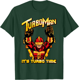 Turbo Man - It's Turbo Time T-Shirt - T-Shirt | Forest