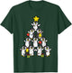 Penguin Christmas Tree Cute Xmas Women Girls T-Shirt - T-Shirt | Forest