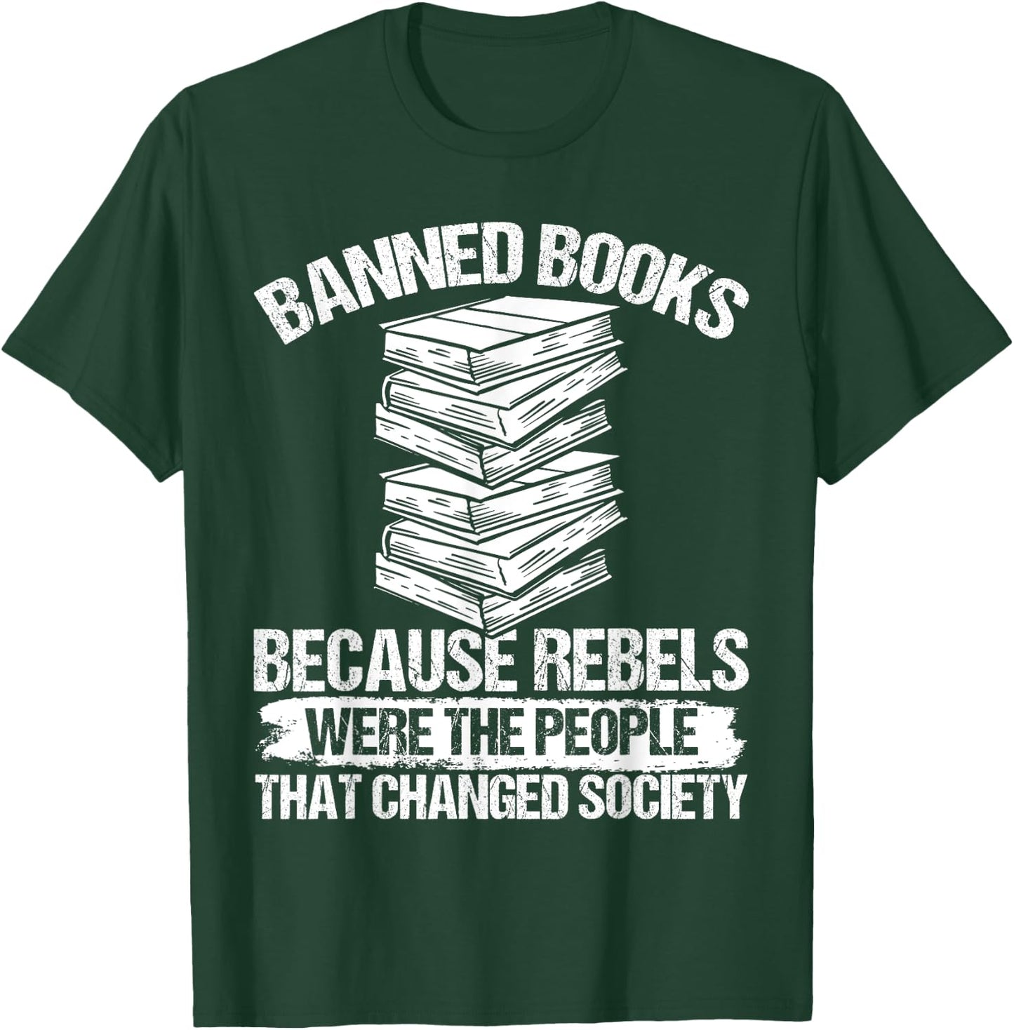Banned Book List Librarian Banned Book Set Book Lover T-Shirt - T-Shirt | Forest