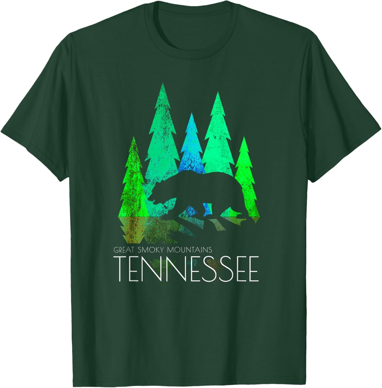 Great Smoky Mountains - Tennessee - Black Bear Tennessee T-Shirt - T-Shirt | Forest