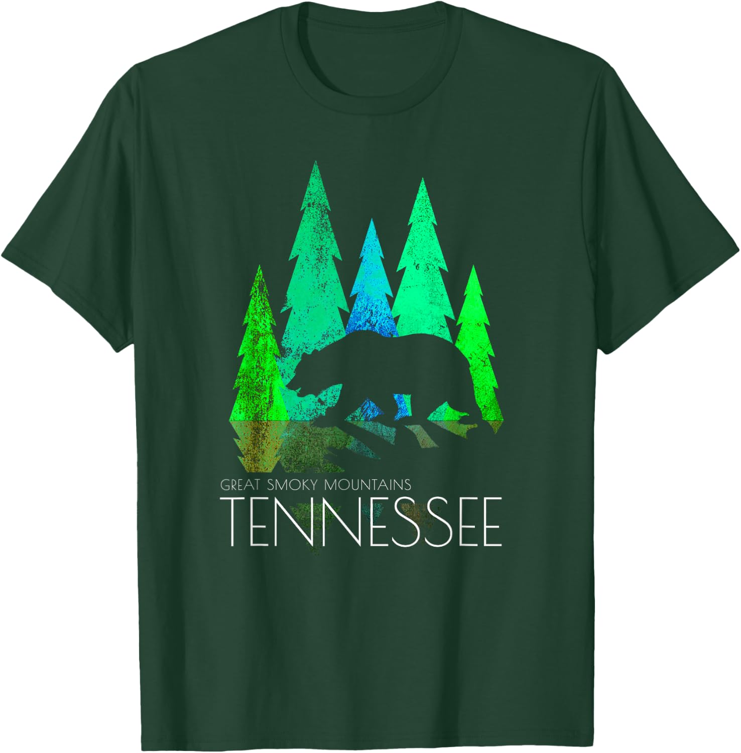 Great Smoky Mountains - Tennessee - Black Bear Tennessee T-Shirt - T-Shirt | Forest