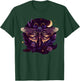 Moth with moon, butterfly, flowers, stars, night, vintage T-Shirt - T-Shirt | Forest