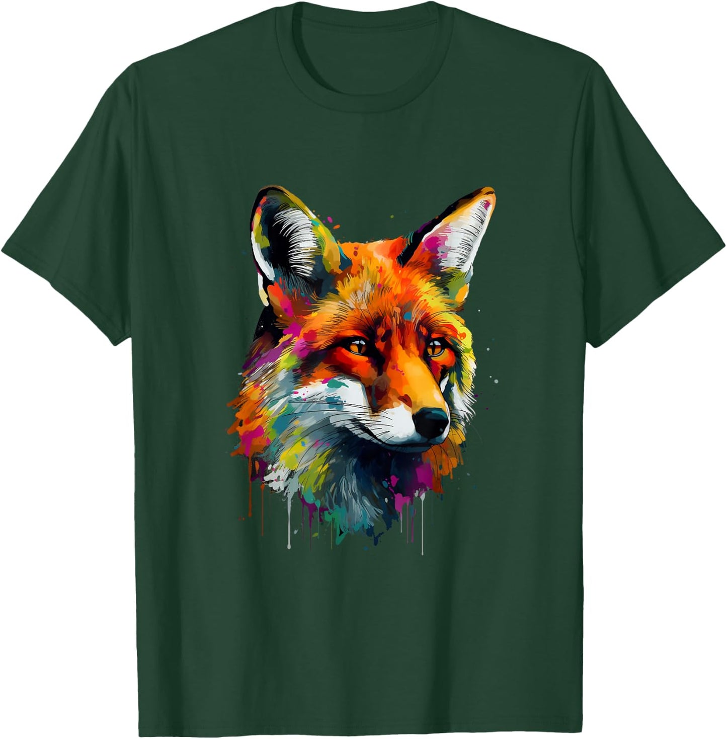 Fox Lovers Colorful Pop Art Fox T-Shirt - T-Shirt | Forest