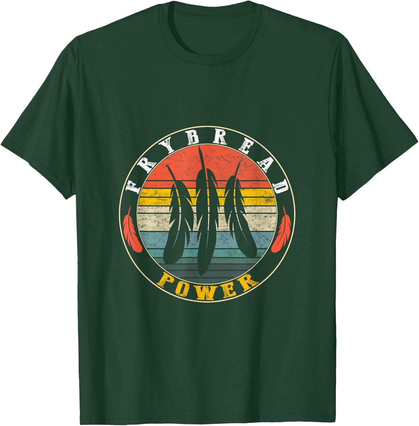 Frybread Power Food Lover Native American Indian Foodie Taco T-Shirt - T-Shirt | Forest