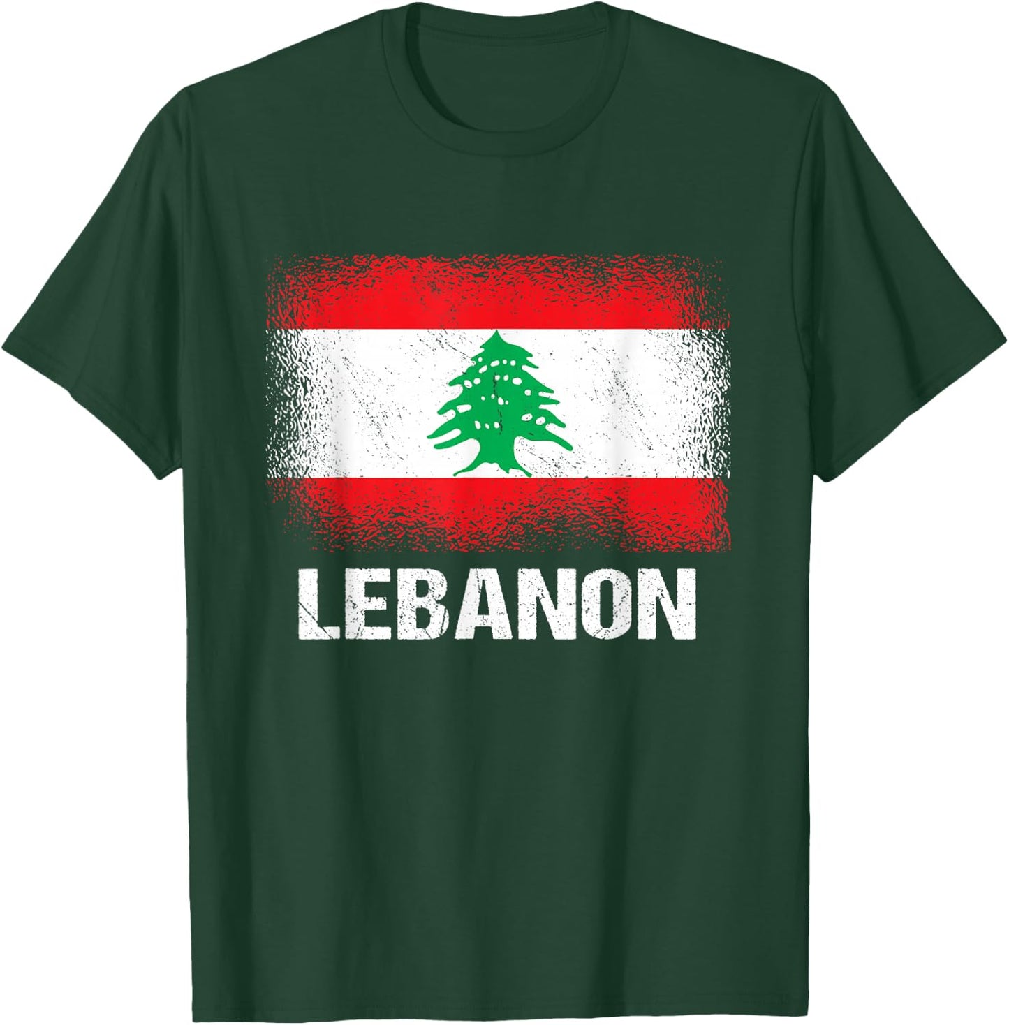 Lebanese Flag Lebanon T-Shirt - T-Shirt | Forest