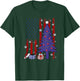 American Christmas Flag Patriotic Family Holiday Party T-Shirt - T-Shirt | Forest