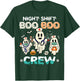 Night Shift Nurse Cute Health Worker Halloween Ghost Nurse T-Shirt - T-Shirt | Forest