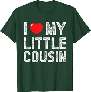 I Love My Little Cousin Vintage I Heart My Little Cousin T-Shirt - T-Shirt | Forest
