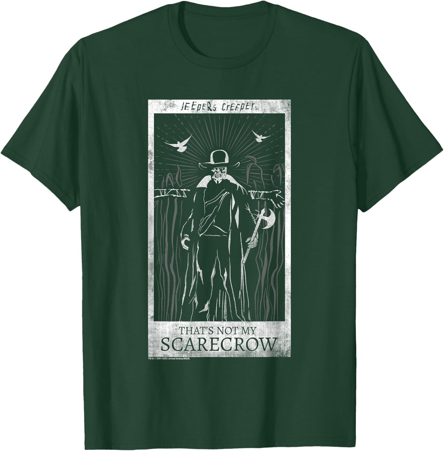 Jeepers Creepers Halloween Not My Scarecrow Retro Tarot Card T-Shirt - T-Shirt | Forest