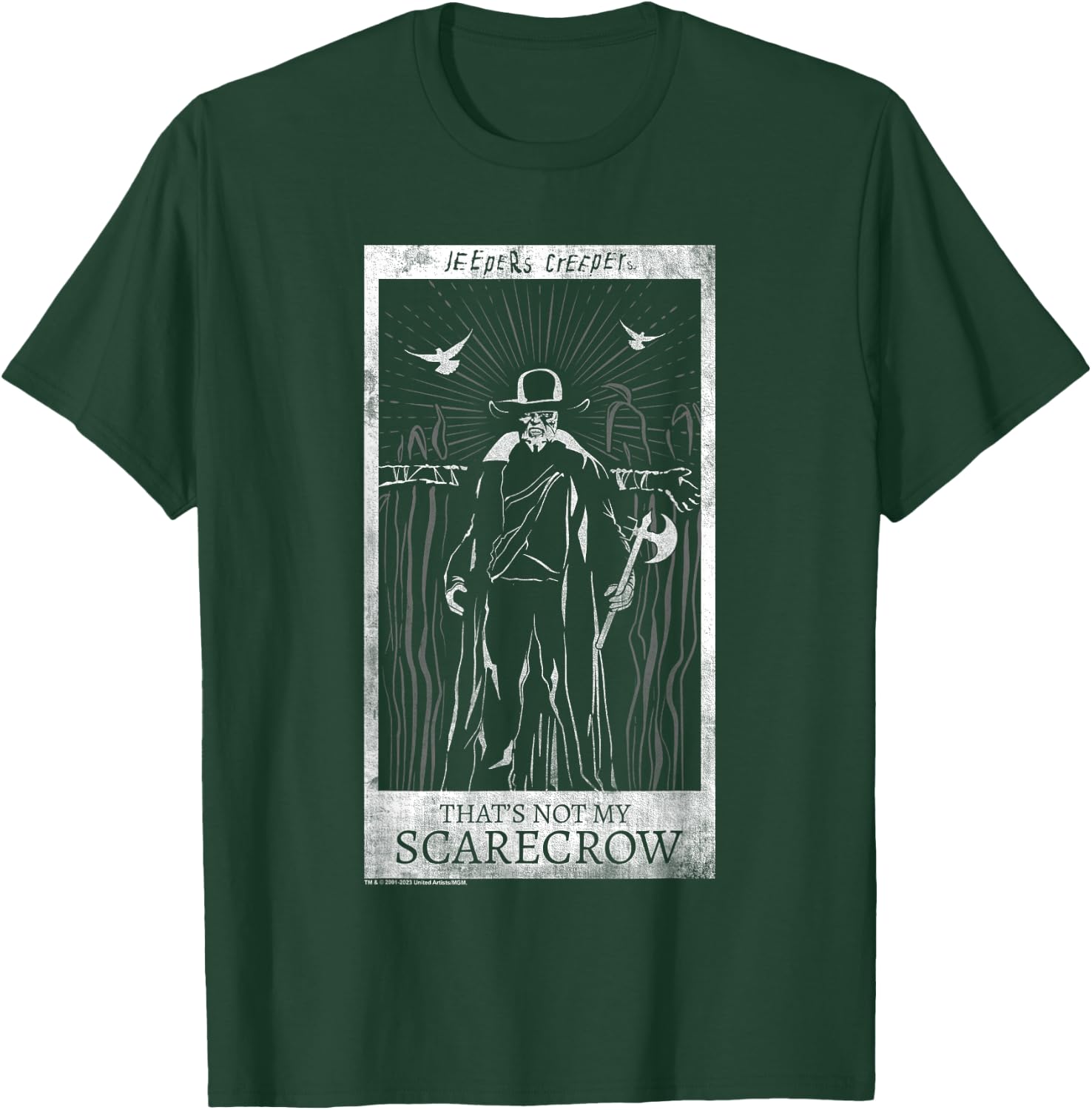 Jeepers Creepers Halloween Not My Scarecrow Retro Tarot Card T-Shirt - T-Shirt | Forest