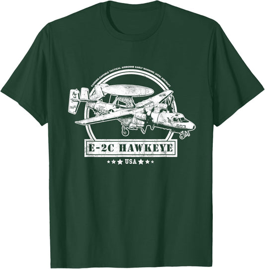 E-2 Hawkeye Aircraft T-Shirt - T-Shirt | Forest