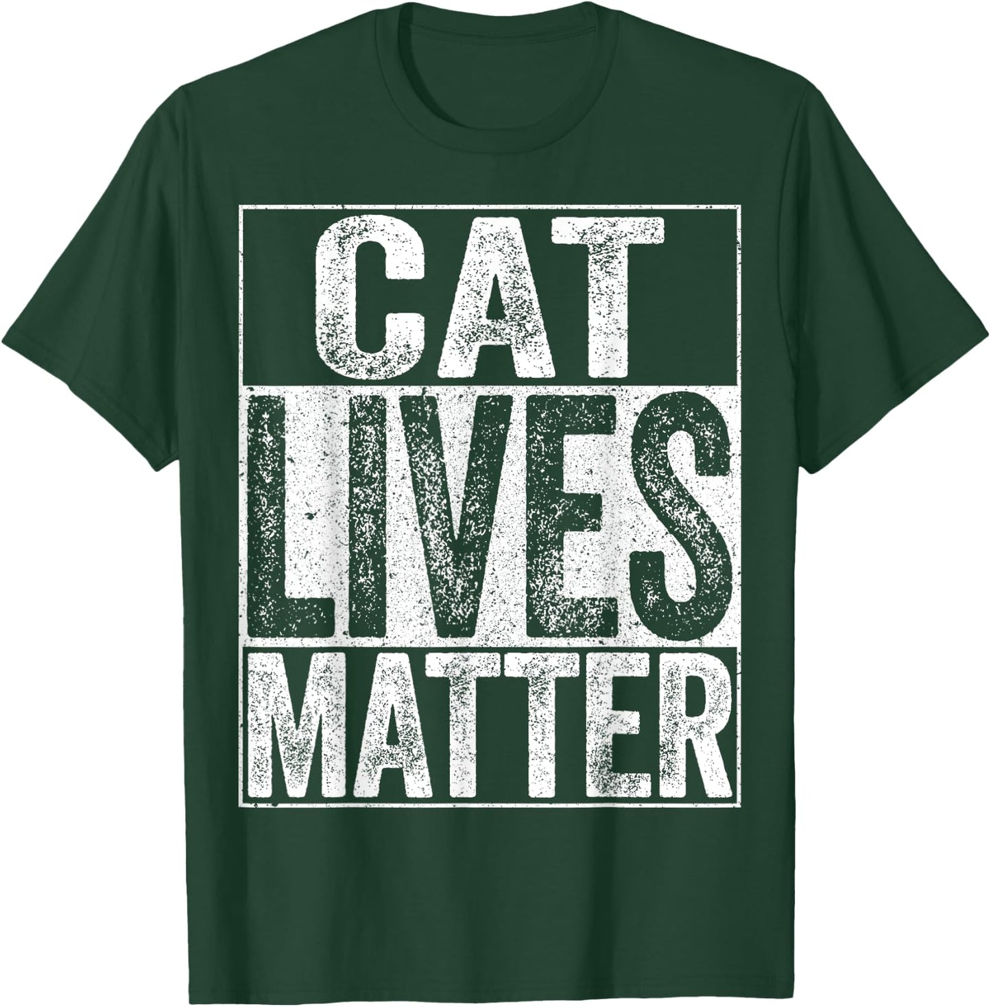 Cat Lives Matter Cat Lover Shirt Women Girls Kids T-Shirt - T-Shirt | Forest