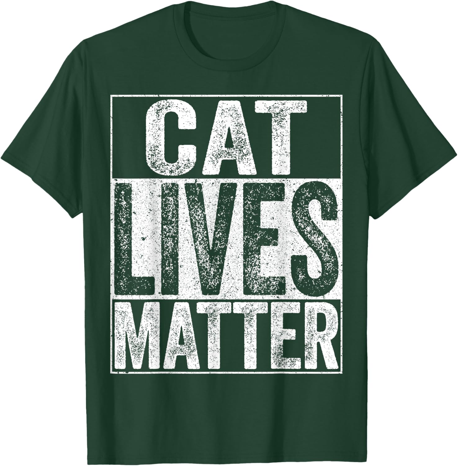 Cat Lives Matter Cat Lover Shirt Women Girls Kids T-Shirt - T-Shirt | Forest
