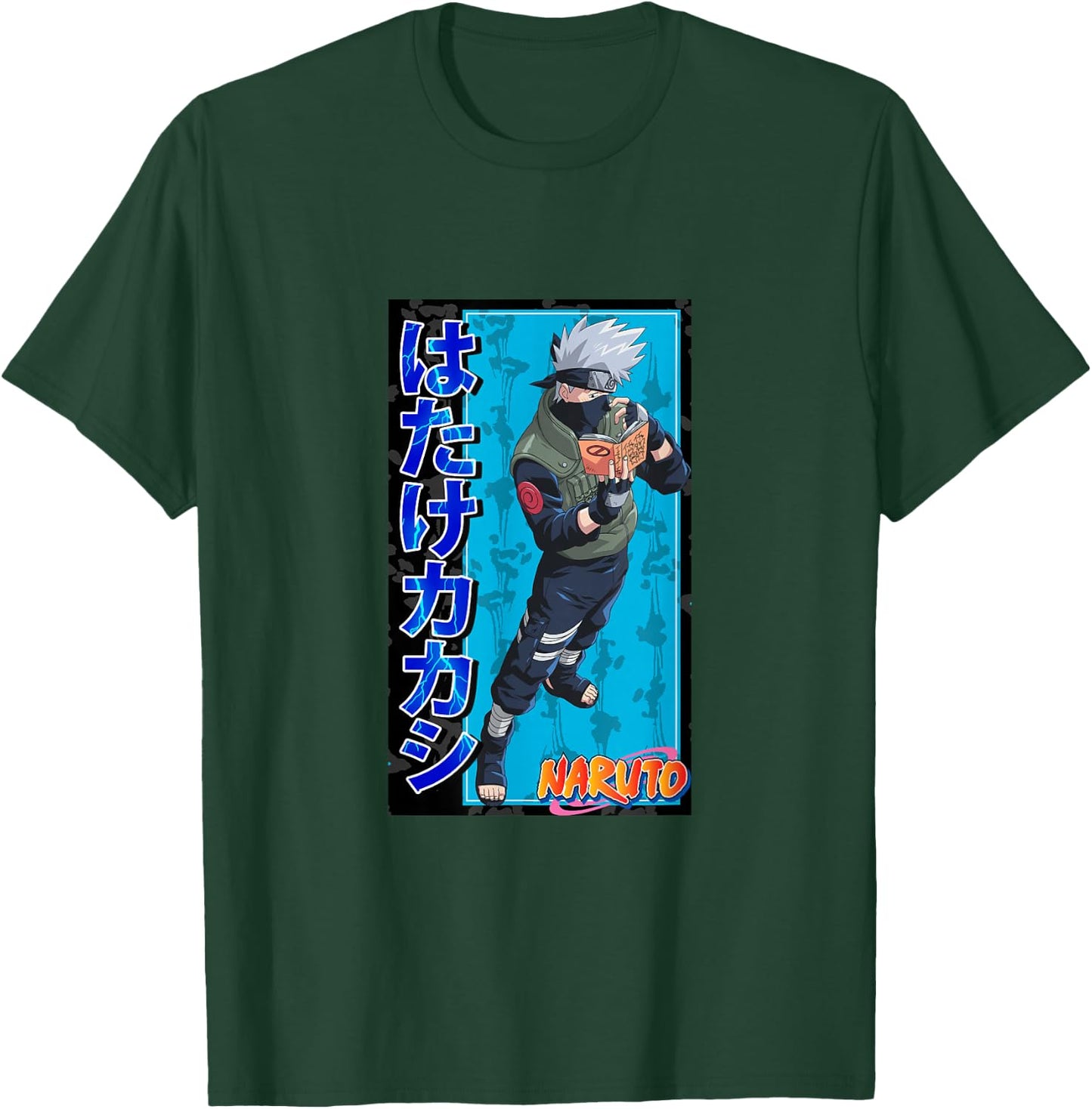 Naruto Classic Kakashi Reading A Book T-Shirt - T-Shirt | Forest