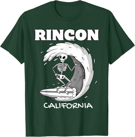 RINCON CALIFORNIA Surf Vintage Retro Surfing T-Shirt - T-Shirt | Forest