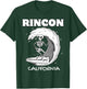 RINCON CALIFORNIA Surf Vintage Retro Surfing T-Shirt - T-Shirt | Forest