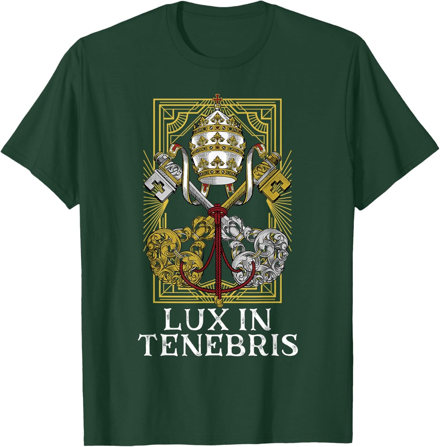 Catholic Holy See Latin Mass Vatican T-Shirt - T-Shirt | Forest