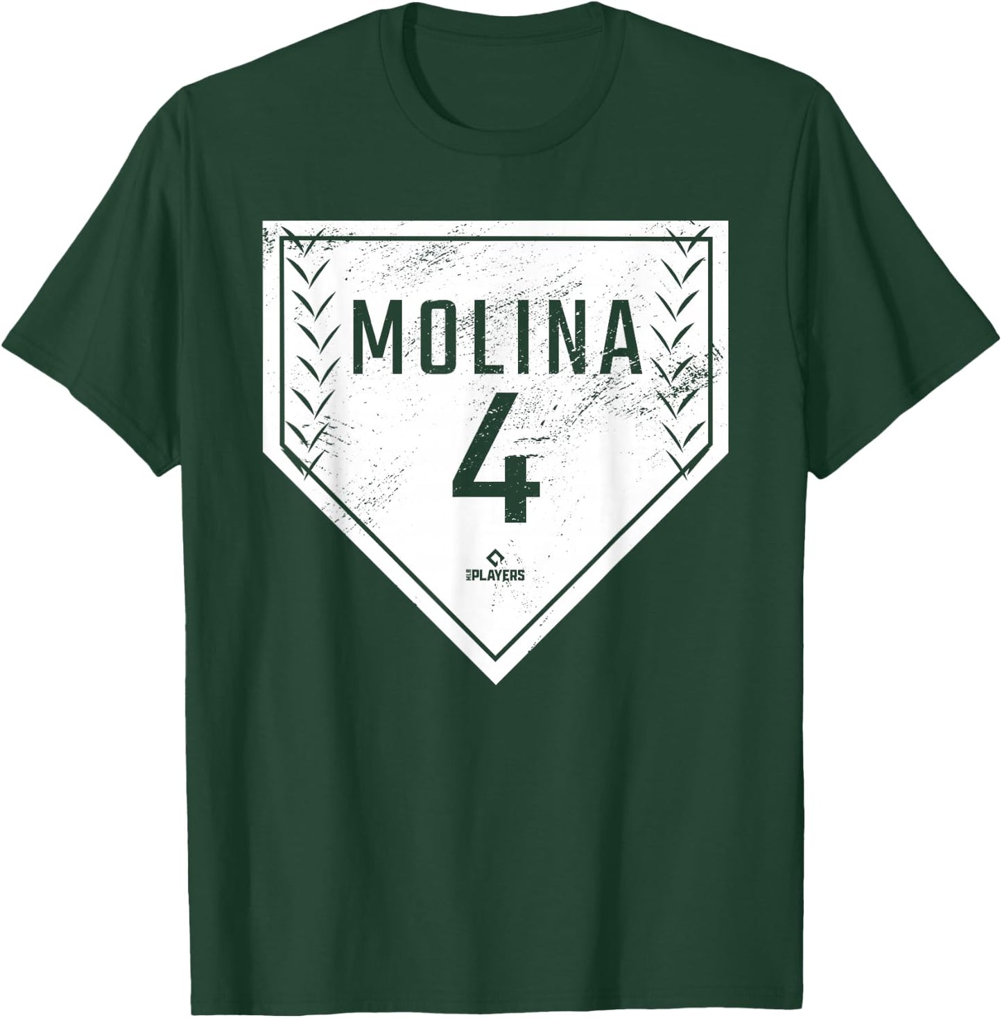 Home Plate Gameday Yadier Molina St Louis MLBPA T-Shirt - T-Shirt | Forest