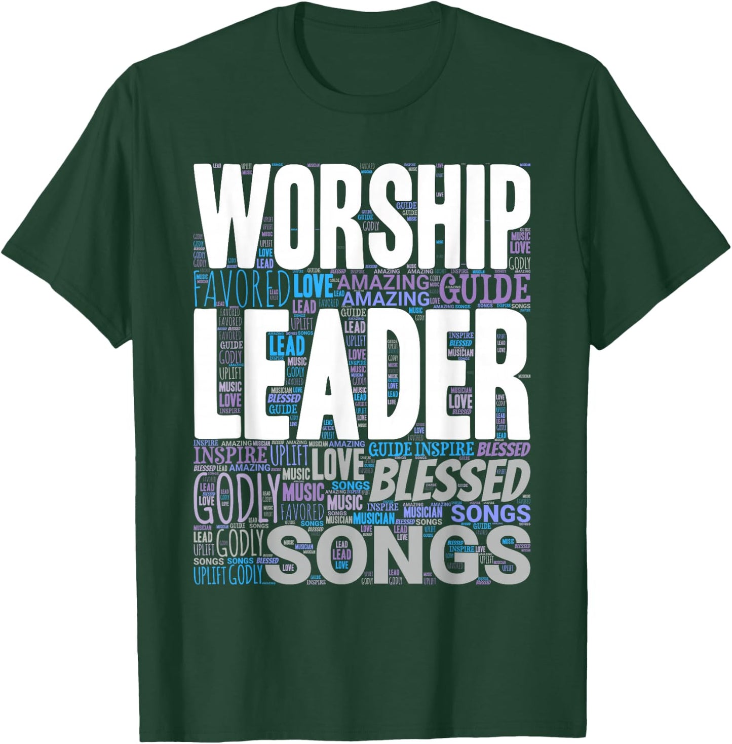 Worship Leader Church Musician T-Shirt - T-Shirt | Forest
