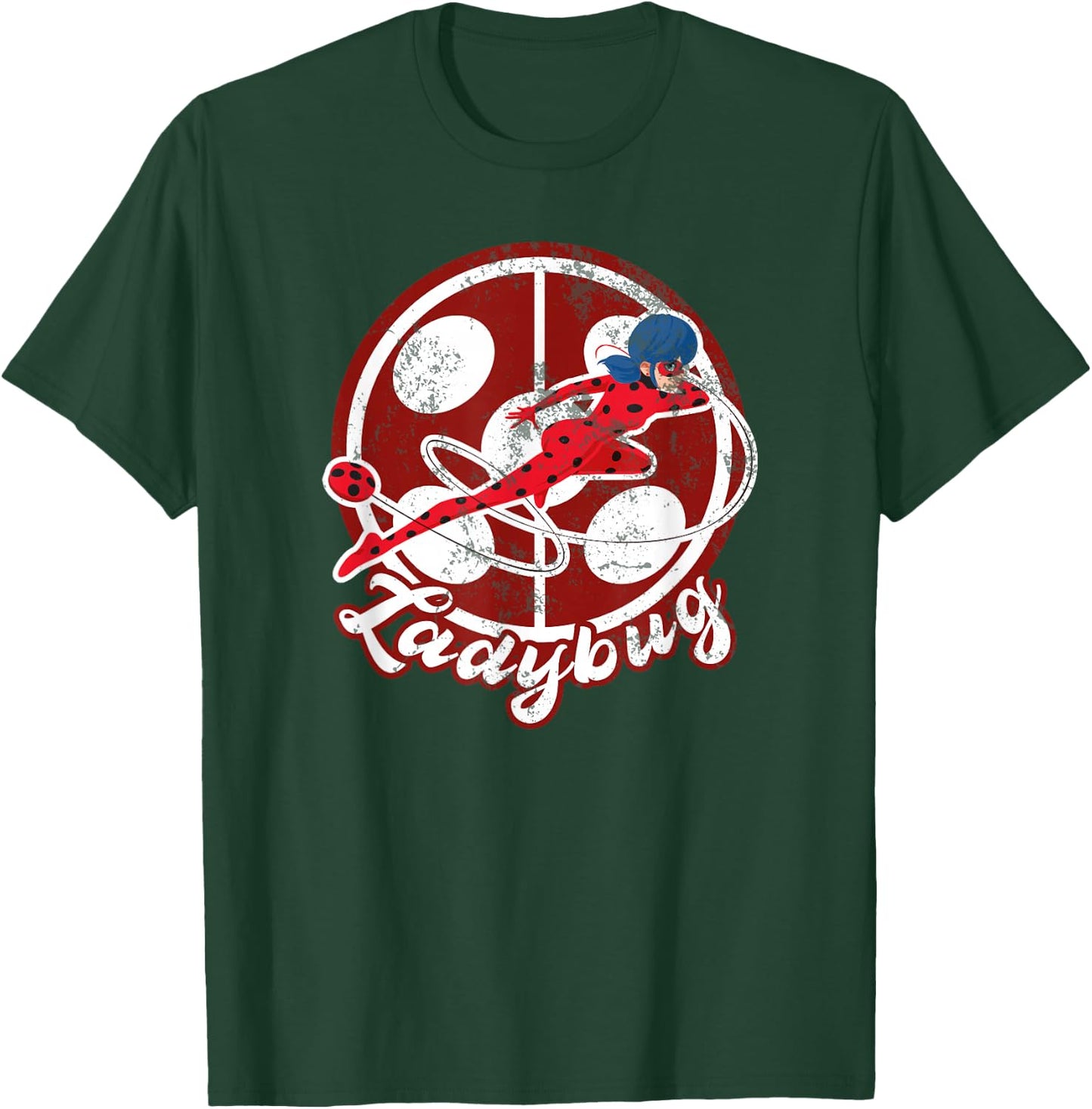 Miraculous Ladybug Vintage Collection with Ladybug icon T-Shirt - T-Shirt | Forest