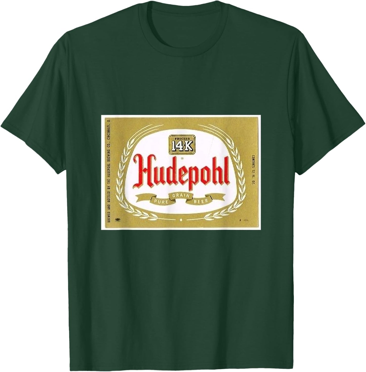 Hudepohl 14K Cincinnati Lager T-Shirt - T-Shirt | Forest