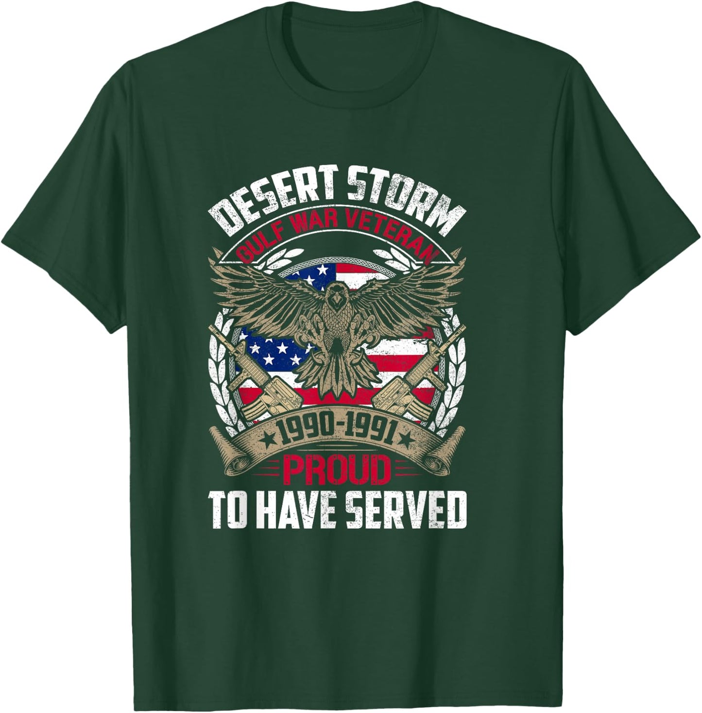 Desert Storm Operation Veteran American T-Shirt - T-Shirt | Forest