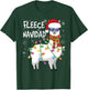 Fleece Feliz Navidad Shirt Llama Christmas T-Shirt - T-Shirt | Forest