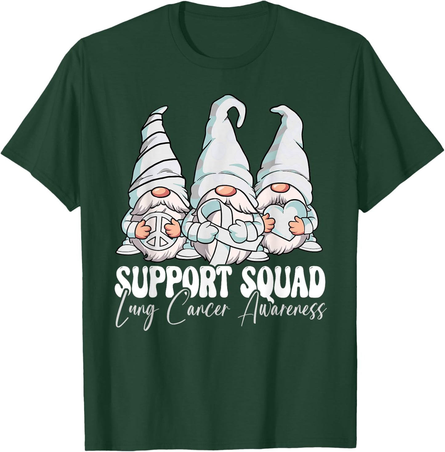 Support Squad Lung Cancer Awareness Month T-Shirt - T-Shirt | Forest