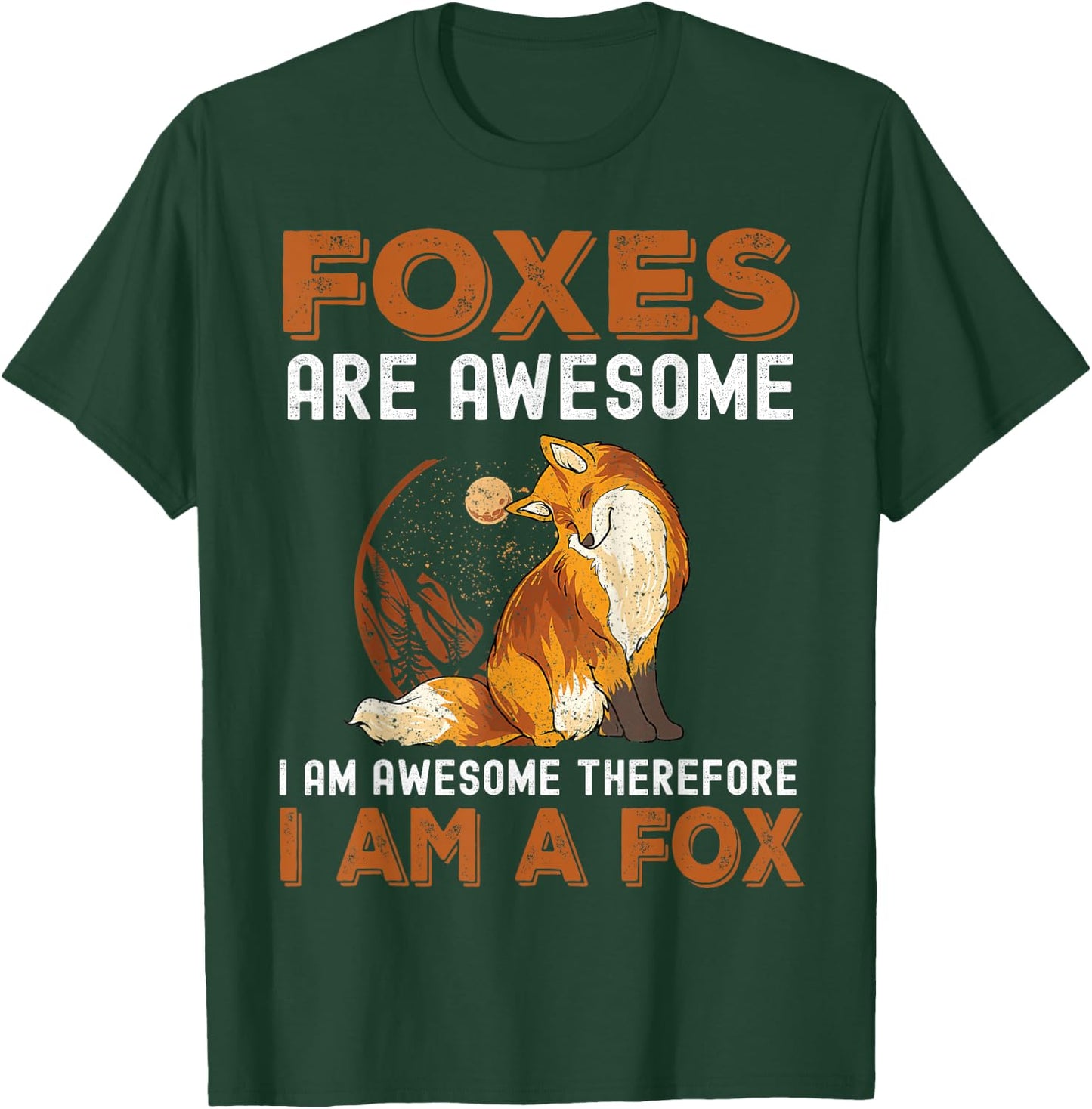 Cool Fox Design Women Kids Wildlife Animal Fox Lover T-Shirt - T-Shirt | Forest