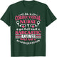 Correctional Nurse Designs for Correctional Nurses I'm A Correctional Nurse If You Don't Want A Sarcastic Answer Don't -Adults Black Small Modern Crew Collar Short Sleeve T-Shirt - T-Shirt | Forest